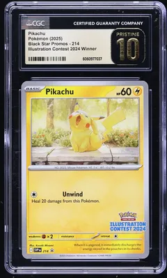 Pikachu #214 CGC Pristine 10