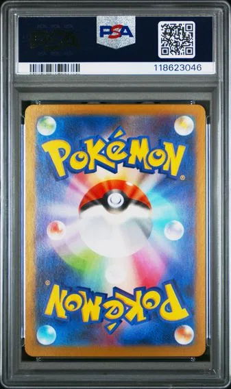 Team Rocket's Murkrow #106, back of the slab
