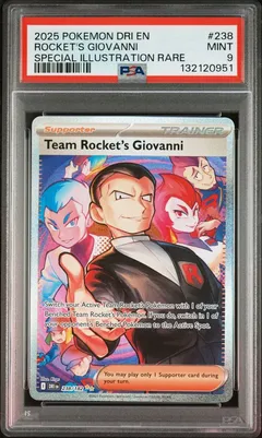 Team Rocket's Giovanni #238 PSA 9