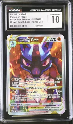 Lucario VSTAR #SWSH291 CGC 10
