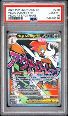 Mega Scrafty ex #270 PSA 10