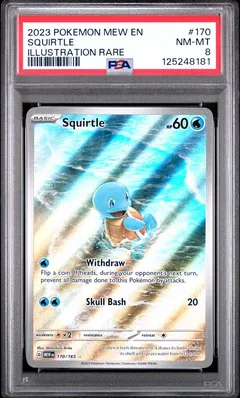 Squirtle #170 PSA 8
