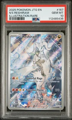 N's Reshiram #167 PSA 10