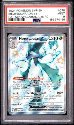 Meowscarada ex #078 PSA 9