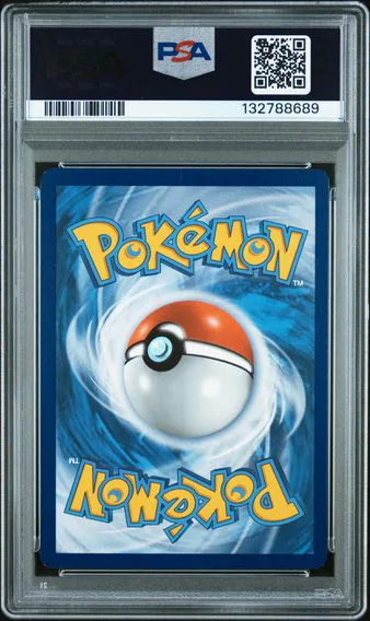 Reshiram & Charizard GX #SM247, back of the slab