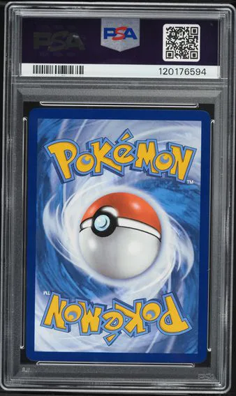 Team Rocket's Moltres ex #208, back of the slab