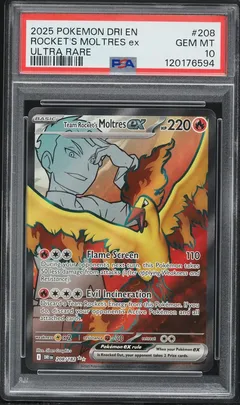 Team Rocket's Moltres ex #208 PSA 10