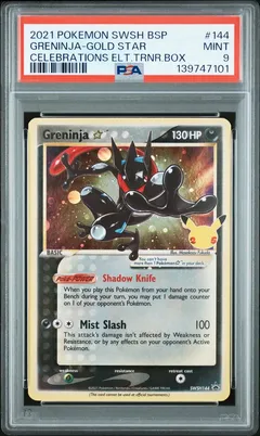 Greninja-Gold Star #144 PSA 9