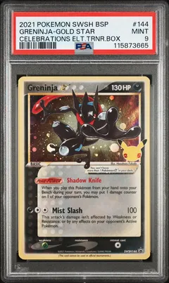 Greninja-Gold Star #144 PSA 9