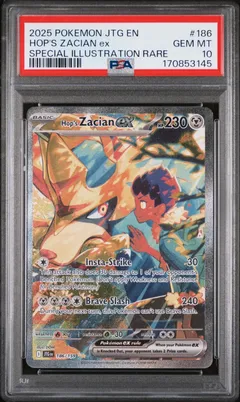 Hop's Zacian ex #186 PSA 10