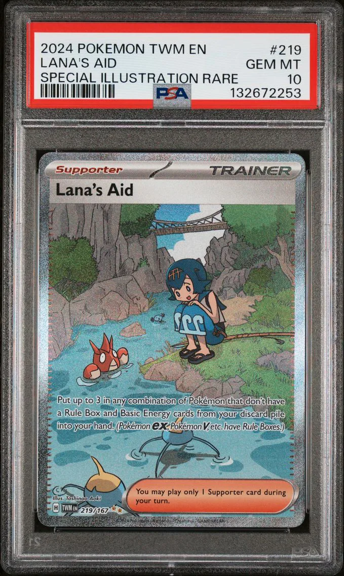 2024 #219 Lana's Aid PSA 10 Twm EN-Twilight Masquerade Pokemon