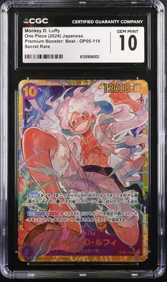 Monkey D. Luffy #OP05-119 CGC 10