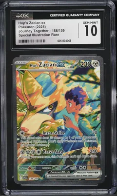 Hop's Zacian ex #186 CGC 10