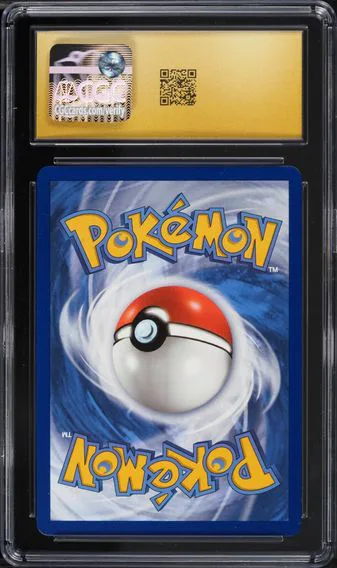 Pikachu VMAX #7, back of the slab