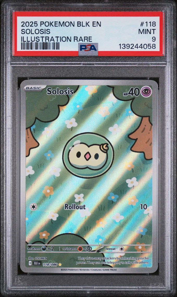2025 #118 Solosis PSA 9 Blk EN-Black Bolt