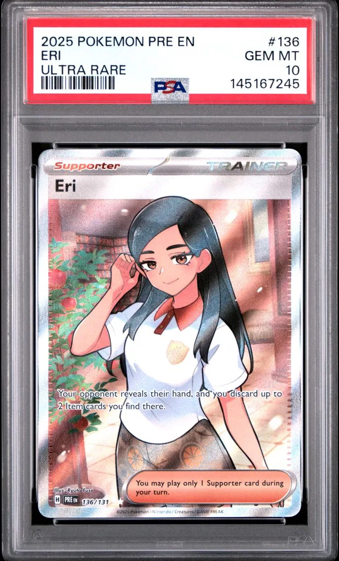 2025 #136 Eri PSA 10 Pre EN-Prismatic Evolutions