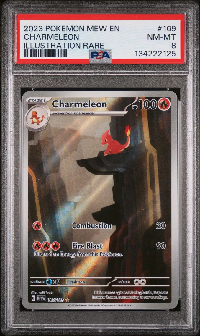 2023 #169 Charmeleon PSA 8 Mew EN-151