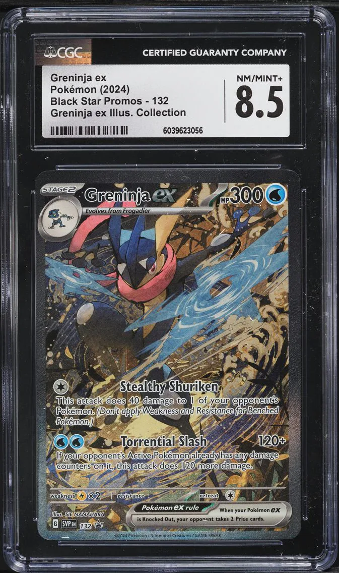 2024 #132 Greninja EX CGC 8.5 Svp EN-SV Black Star Promo Pokemon