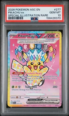 Pikachu ex #277 PSA 10