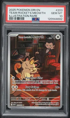 Team Rocket's Meowth #203 PSA 10