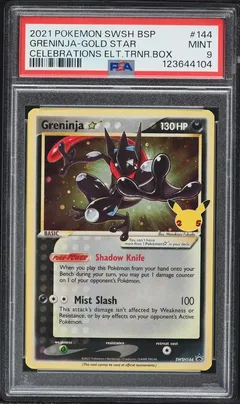 Greninja-Gold Star #144 PSA 9