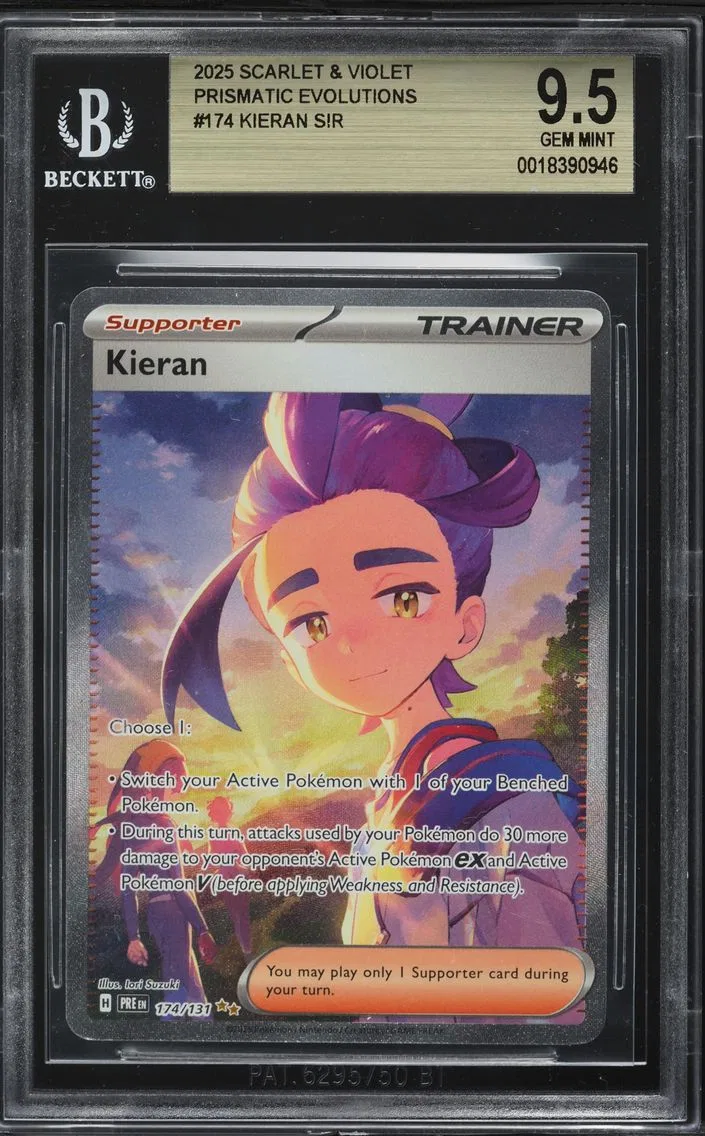 2025 #174 Kieran BGS 9.5 Pre EN-Prismatic Evolutions Pokemon