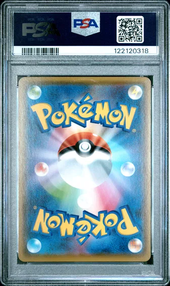 Pikachu #208, back of the slab