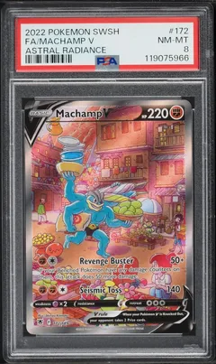Machamp V #172 PSA 8