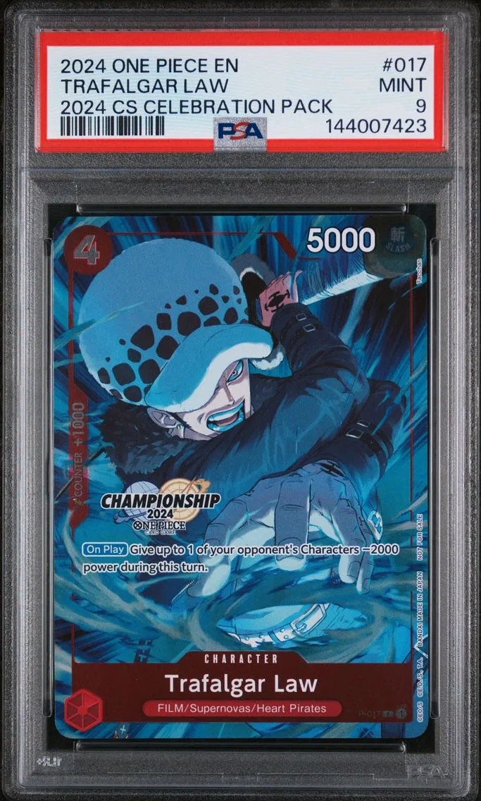 2024 #017 Trafalgar Law PSA 9 One Piece Championship 2024 Celebration Pack