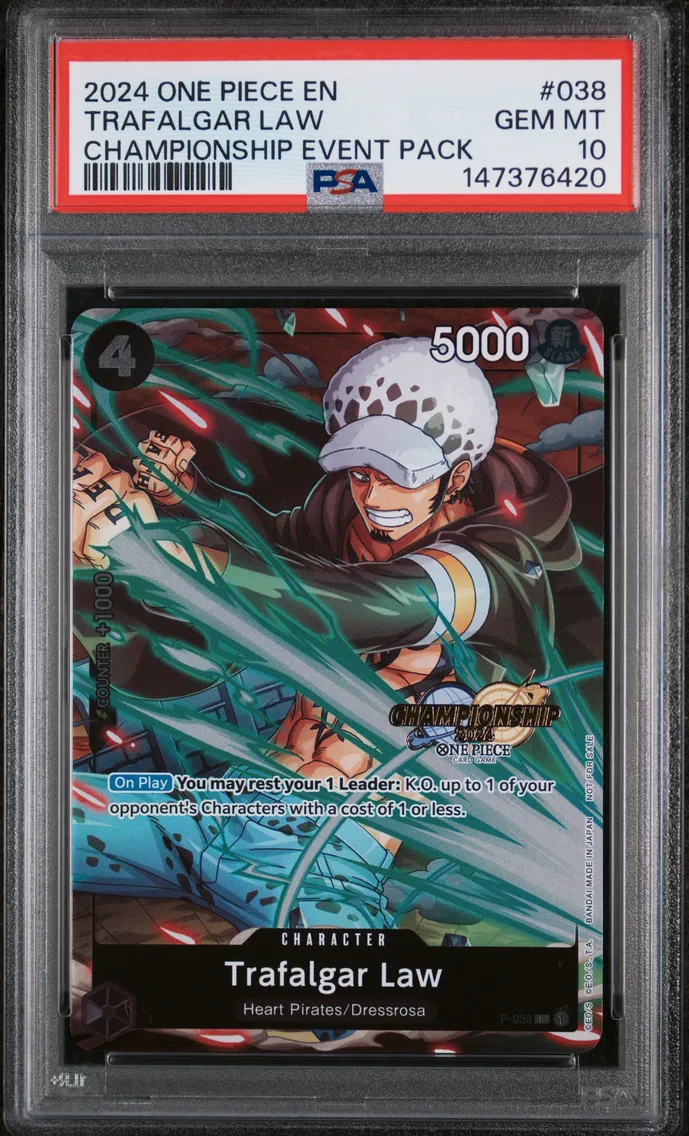 2024 #038 Trafalgar Law PSA 10 One Piece Championship 2024 Event Pack