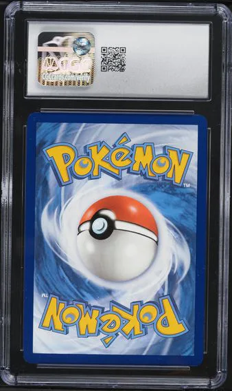 Radiant Charizard #020, back of the slab