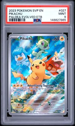 Pikachu #027 PSA 9