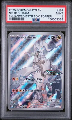 N's Reshiram #167 PSA 9