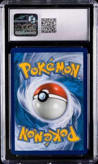 Charizard GX #SM195, back of the slab