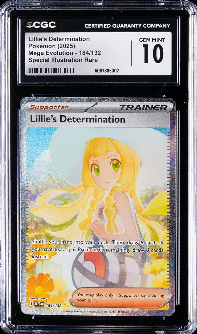 2025 #184 Lillie's Determination CGC 10 Mega Evolution - MEG EN - English Pokemon