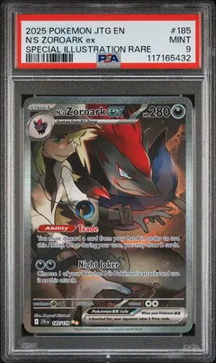 N's Zoroark ex #185 PSA 9