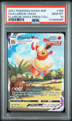 Flareon VMAX #180 PSA 10