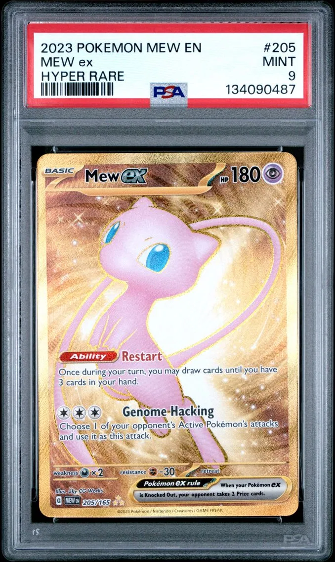 2023 #205 Mew EX PSA 9 Mew EN-151 Pokemon