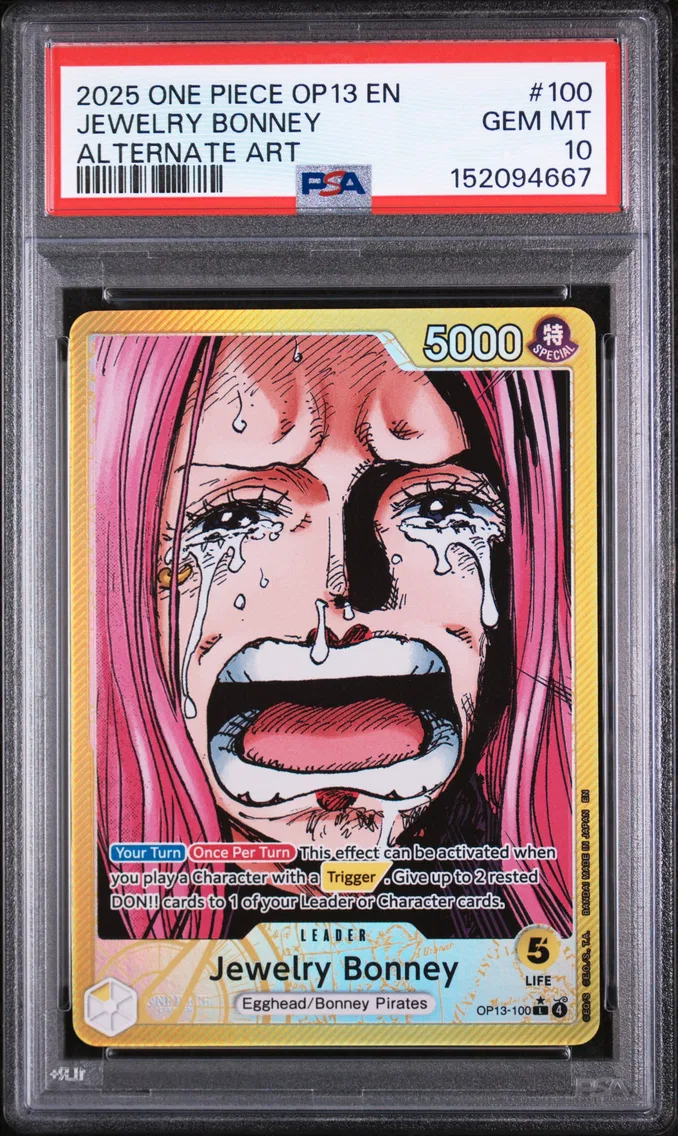 2025 #100 Jewelry Bonney PSA 10 One Piece OP13-Carrying on His Will