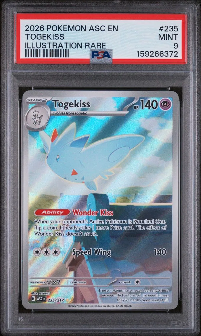 2026 #235 Togekiss PSA 9 Asc EN-Ascended Heroes