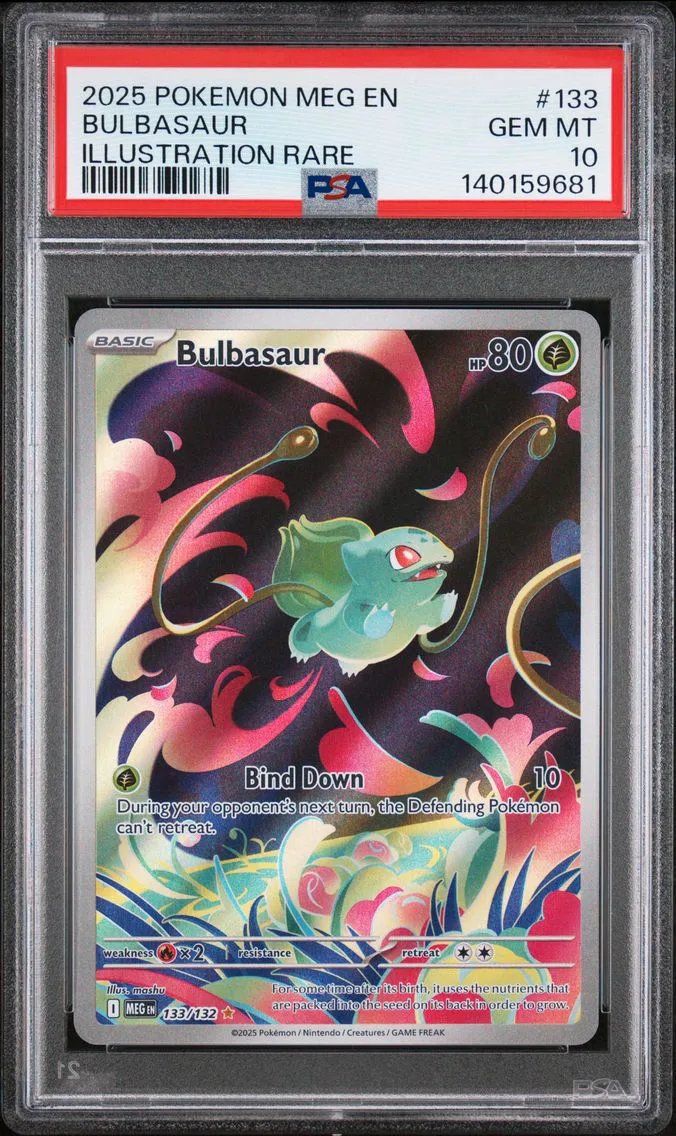 2025 #133 Bulbasaur PSA 10 Meg EN-Mega Evolution